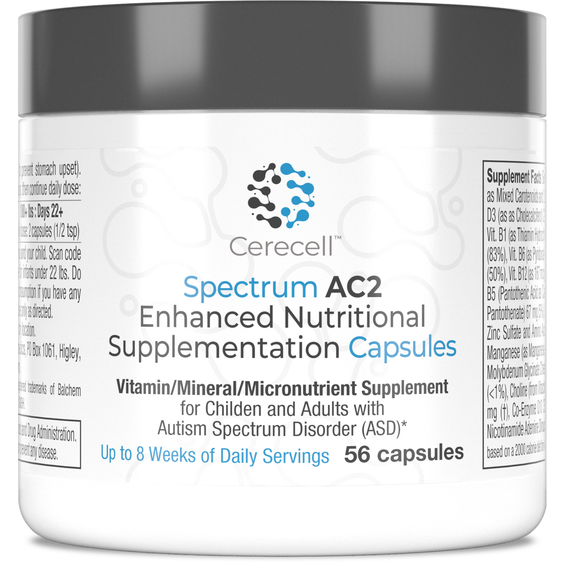 Cerecell Spectrum AC2 Enhanced Nutritional Supplementation Capsules